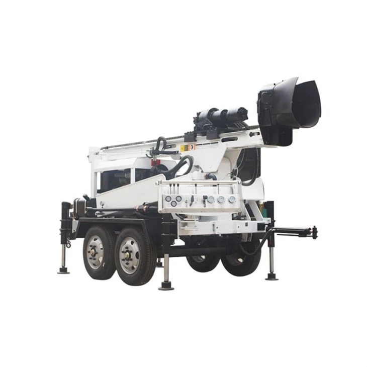 trailer mounted water well drilling rig